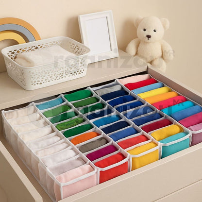 BeLu Organiza™ – Kit 5 Colmeias para Gavetas (10 Divisórias)