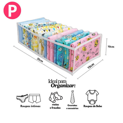 BeLu Organiza™ – Kit 5 Colmeias para Gavetas (10 Divisórias)