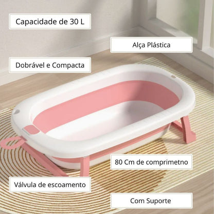 BeLu Banheira Essencial™ – Dobrável com Suporte