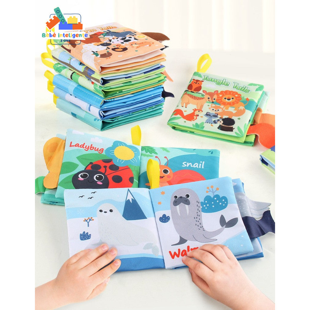 BeLu Livro de Pano Primeiras Descobertas™ – Educativo Sensorial