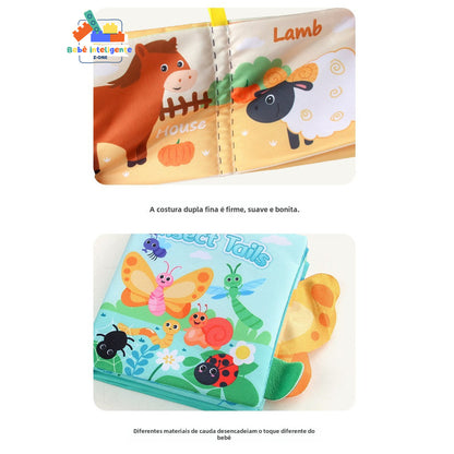 BeLu Livro de Pano Primeiras Descobertas™ – Educativo Sensorial