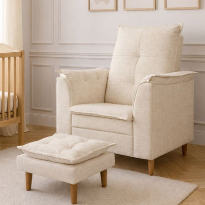 Poltrona BeLu Acolher | Amamentação Conforto com Puff