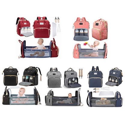 Mochila BeLu Care 3 em 1 | Bolsa Maternidade com Berço Portátil