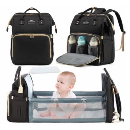 Mochila BeLu Care 3 em 1 | Bolsa Maternidade com Berço Portátil