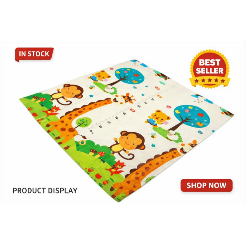 BeLu Tapete Explorar™ – Tatame Dobrável Dupla Face